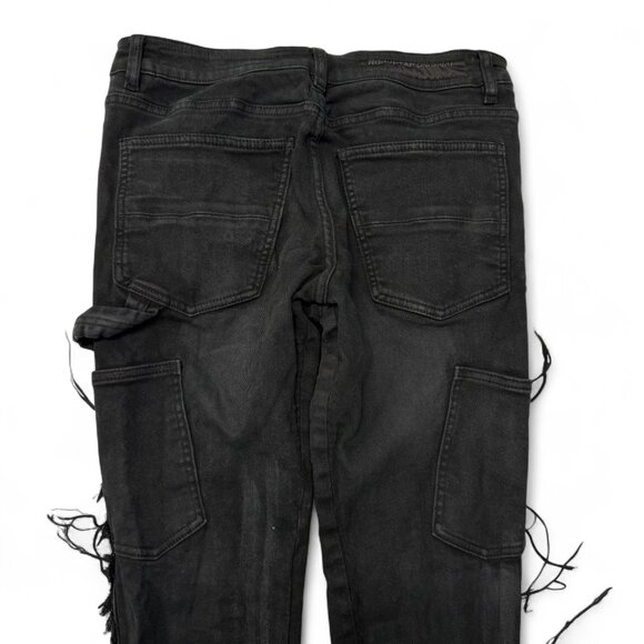 Rockstar Original Jeans Mens 32 RSM‎ 12422 Serrano Black Super Stacked Black - Picture 9 of 11